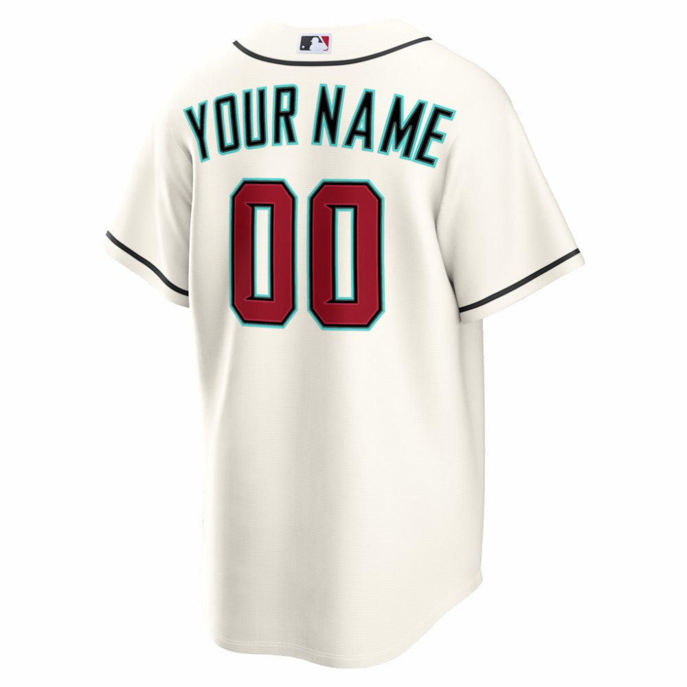 Arizona Diamondbacks Nike Home Replica Custom Jersey - Cream Jerseys
