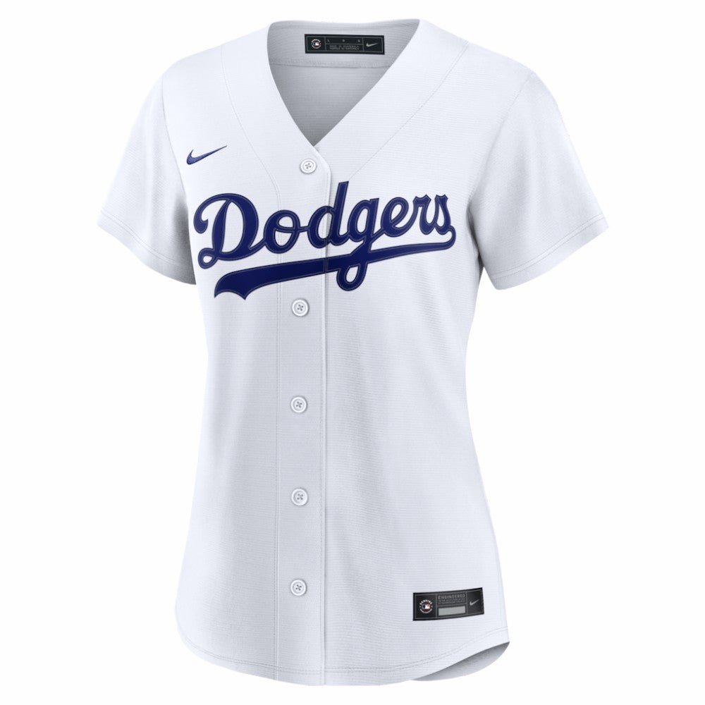 Los Angeles Dodgers Nike Women's Home Replica Custom Jersey - White Jerseys