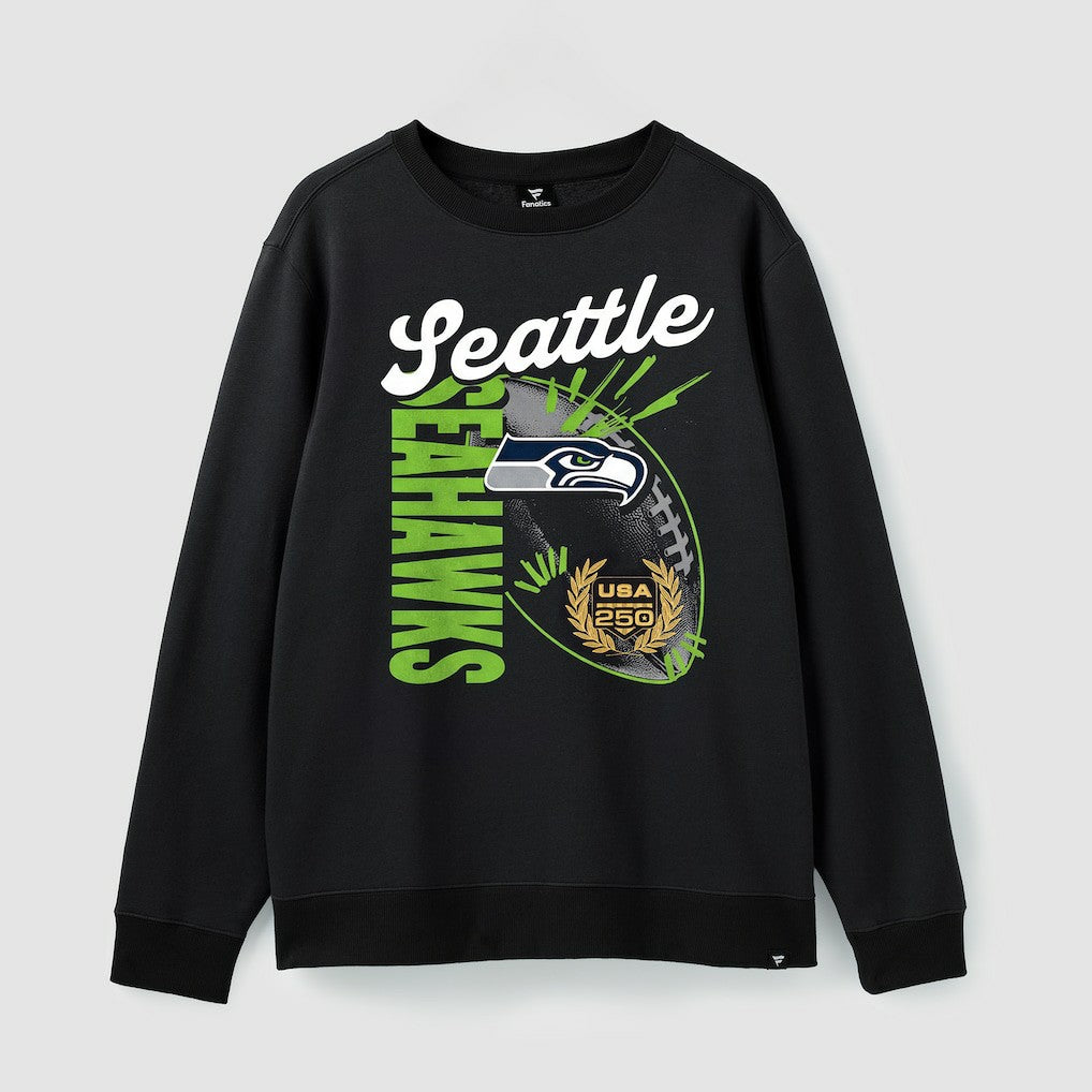 Seattle Seahawks USA 250 Gold Standard Team Heritage Fleece Sweatshirt Black