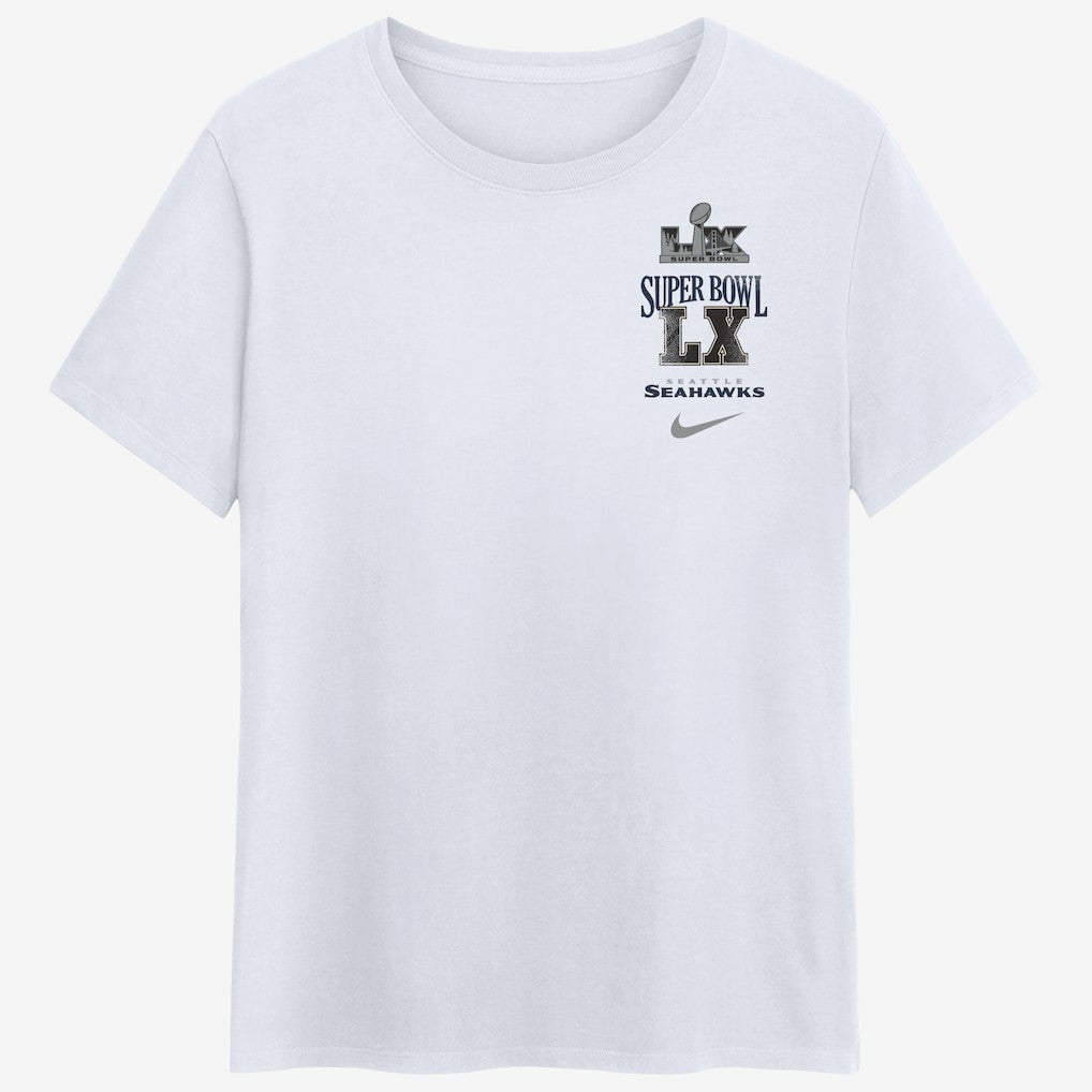 Seattle Seahawks Women's Super Bowl LX Champions Long Ball T-Shirt White