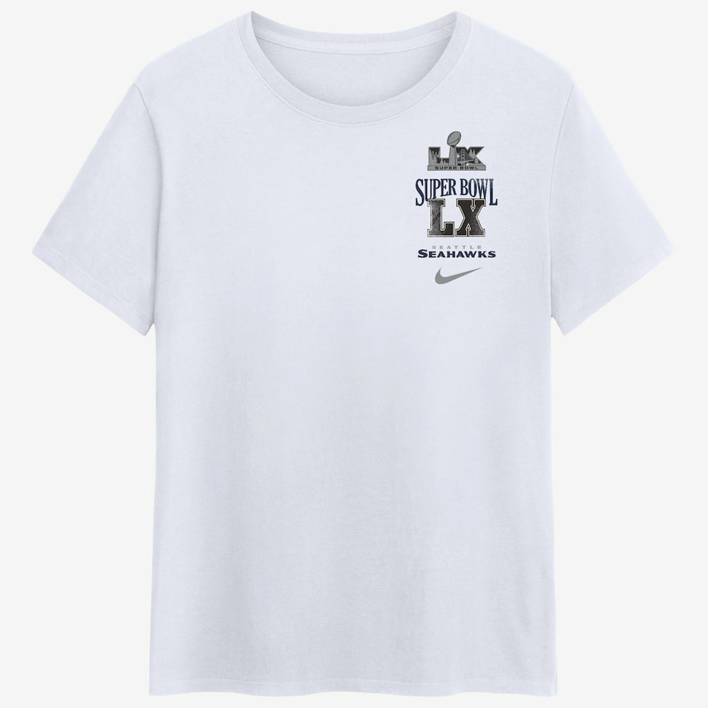 Seattle Seahawks Women's Super Bowl LX Champions Long Ball T-Shirt White