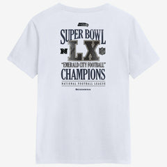 Seattle Seahawks Women's Super Bowl LX Champions Long Ball T-Shirt White