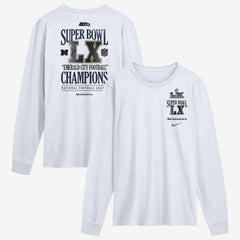 Seattle Seahawks Super Bowl LX Champions Long Ball Long Sleeve T-Shirt White