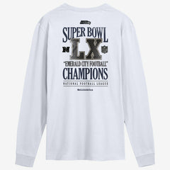 Seattle Seahawks Super Bowl LX Champions Long Ball Long Sleeve T-Shirt White