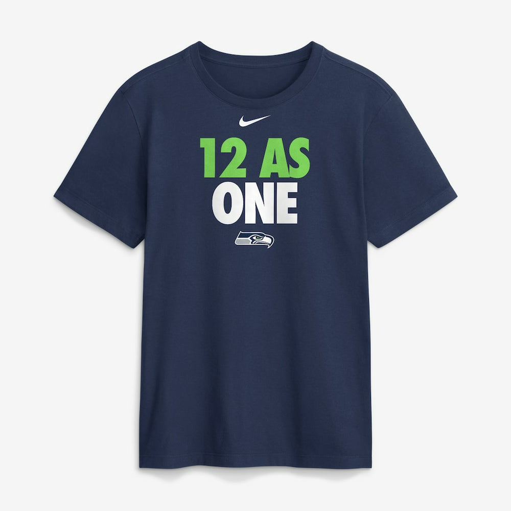 Seattle Seahawks 12 As One T-Shirt Navy