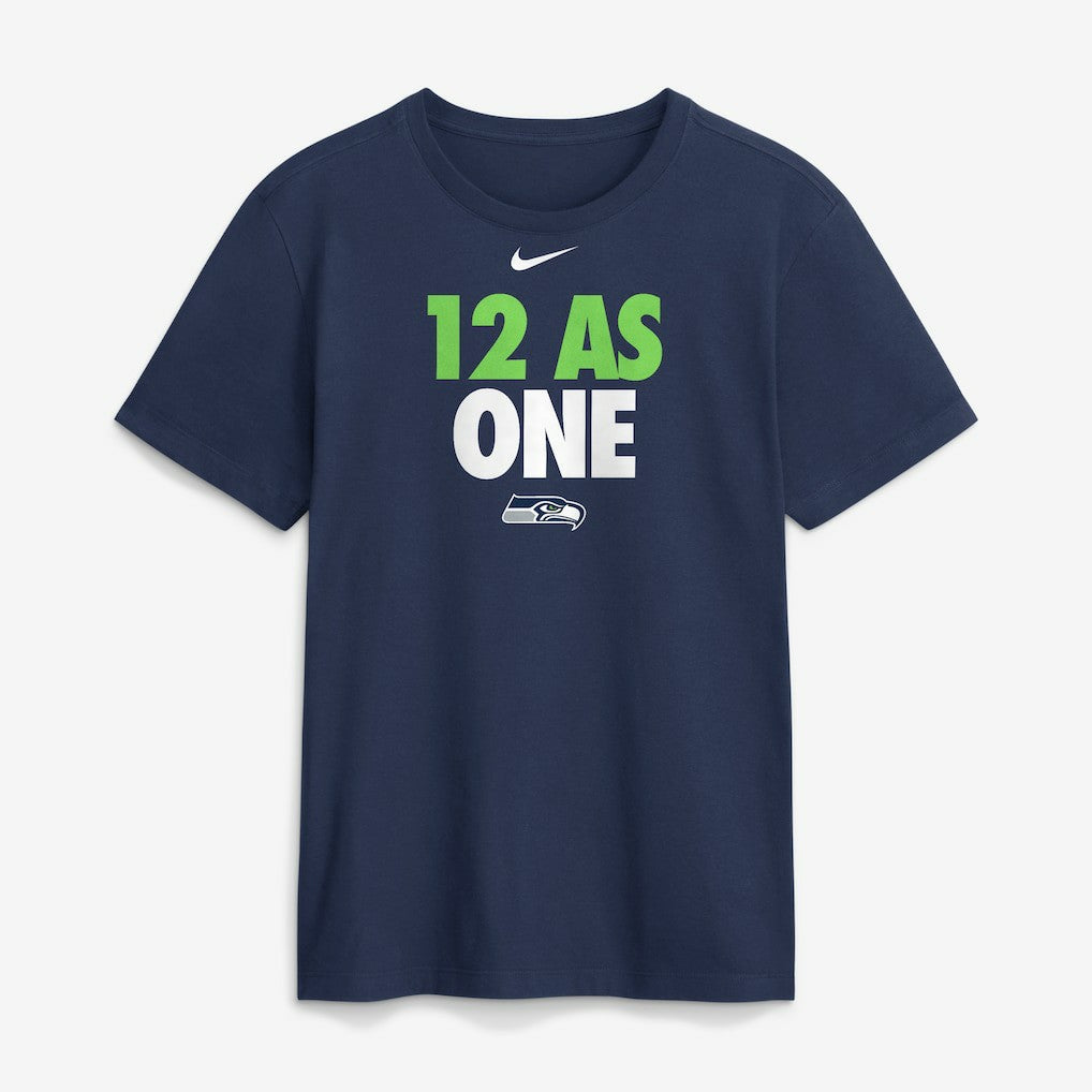Seattle Seahawks 12 As One T-Shirt Navy