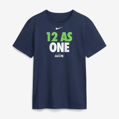 Seattle Seahawks 12 As One T-Shirt Navy
