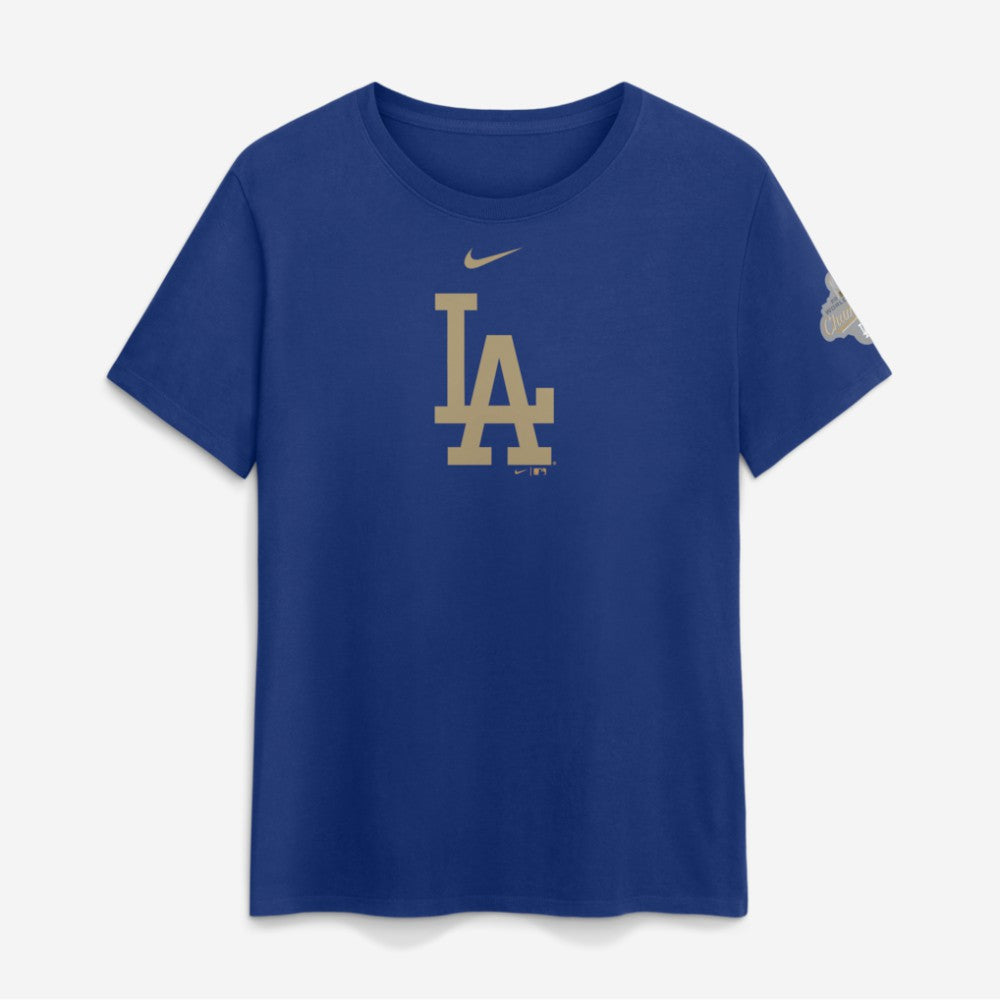 Los Angeles Dodgers Nike Women's 2026 Gold Collection Logo T-Shirt - Rush Blue T-shirts