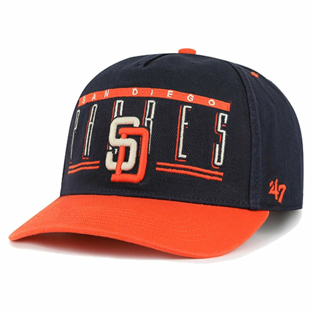 San Diego Padres '47  Double Headed Baseline Hitch Adjustable Hat - Navy Hats