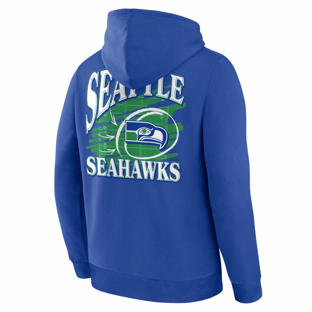 Seattle Seahawks Classic Scribble Legacy Fleece Hoodie Royal