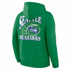 Seattle Seahawks Classic Scribble Legacy Fleece Hoodie Apple Green