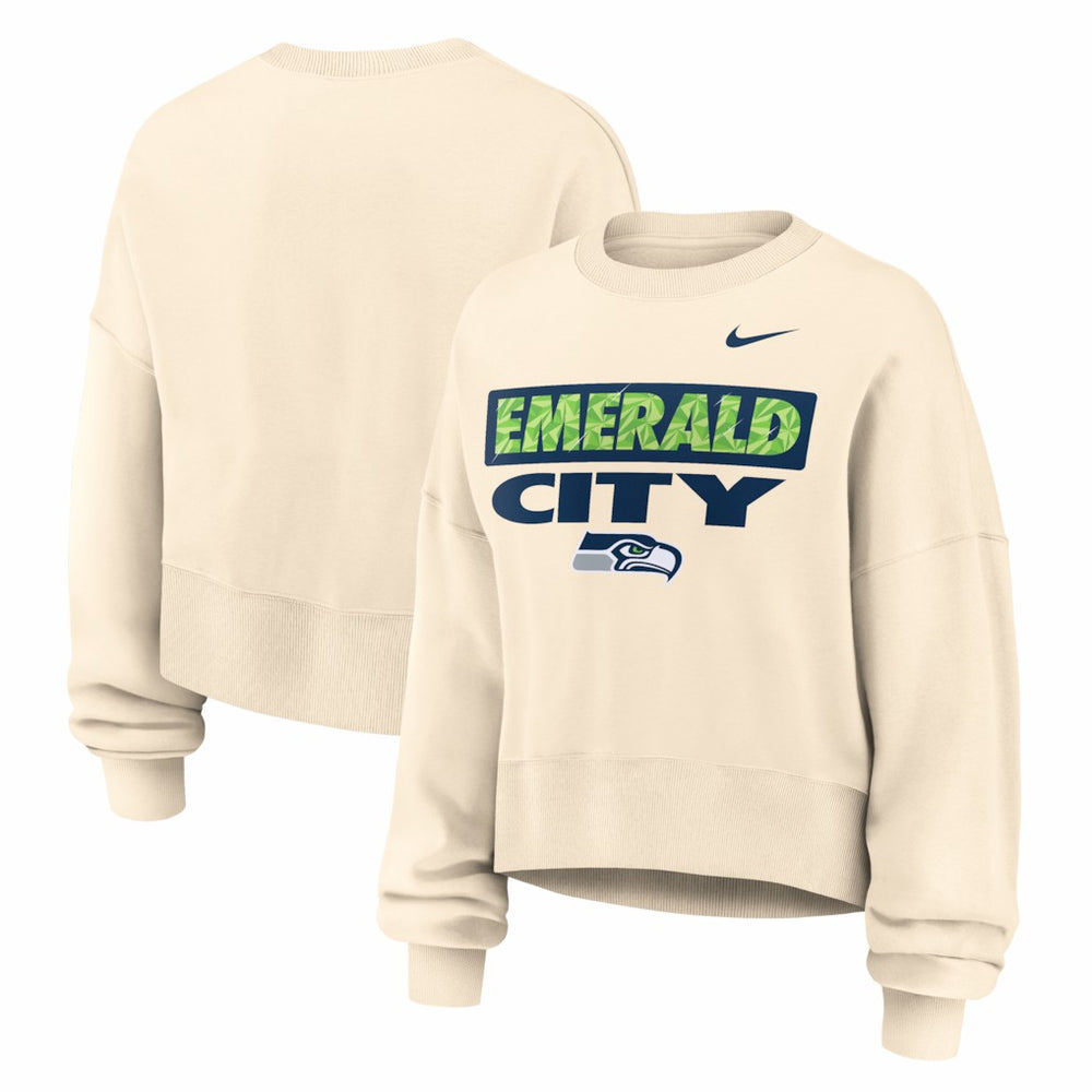 Seattle Seahawks Women's Deep Threat Phoenix Sweatshirt Natural