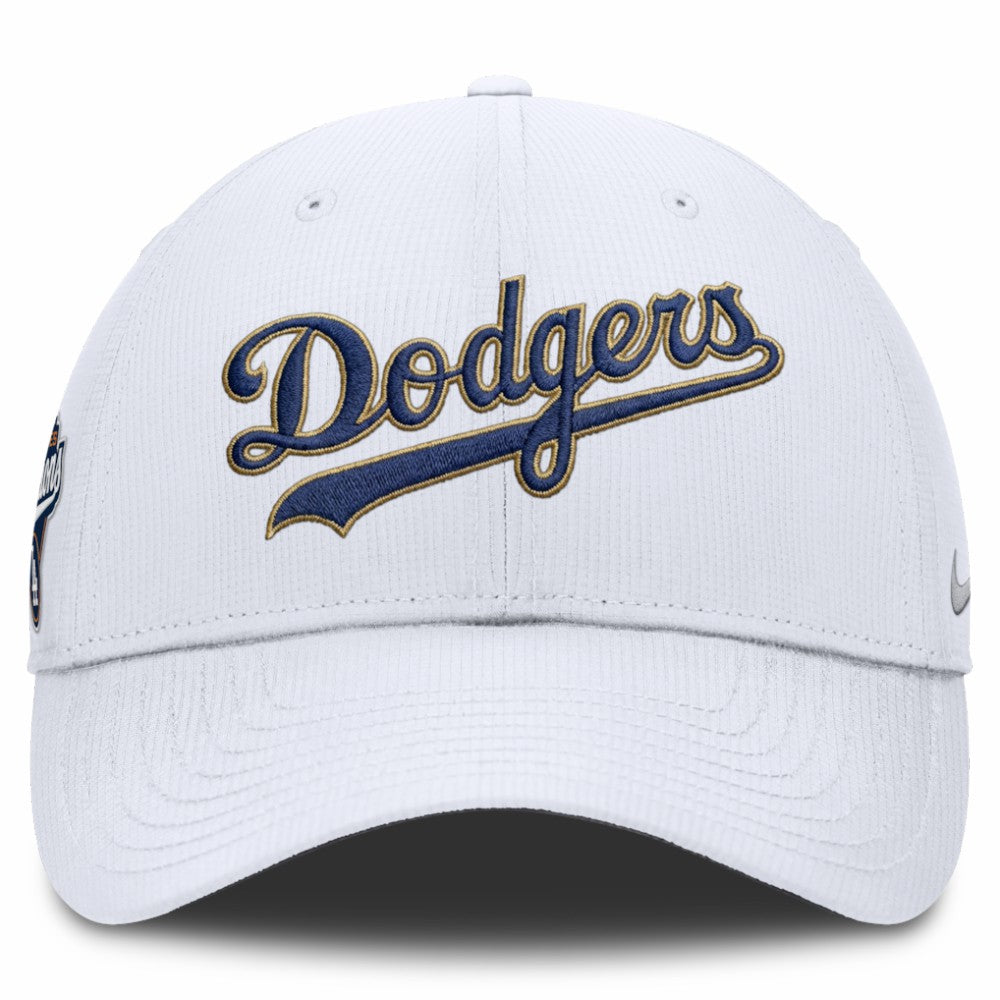 Los Angeles Dodgers Nike 2026 Gold Collection Ripstop Adjustable Hat - White Hats