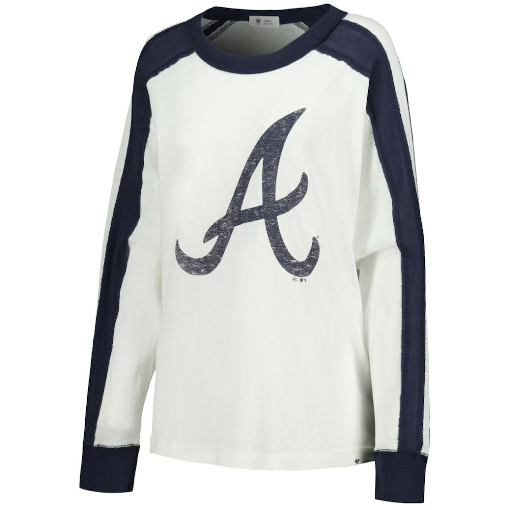 Atlanta Braves '47 Women's Premier Caribou Long Sleeve T-Shirt - White T-shirts