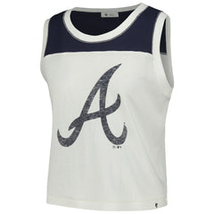 Atlanta Braves '47 Women's Premier Zoey Waist Length Tank Top - White Tanks