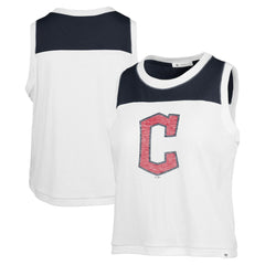 Cleveland Guardians '47 Women's Premier Zoey Waist Length Tank Top - White Tanks