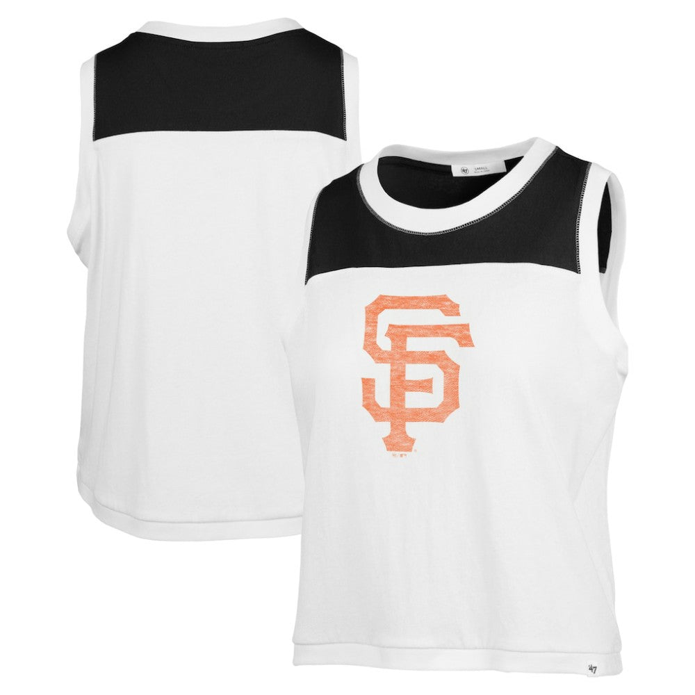 San Francisco Giants '47 Women's Premier Zoey Waist Length Tank Top - White Tanks