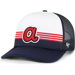 Atlanta Braves '47 Lift Off Foam Front Mesh Trucker Adjustable Hat - Navy Hats