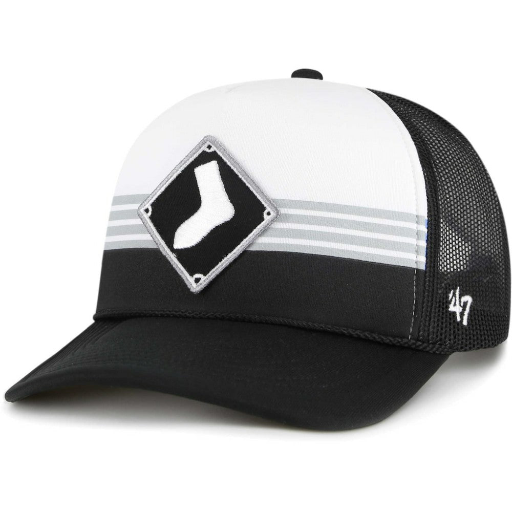 Chicago White Sox '47 Lift Off Foam Front Mesh Trucker Adjustable Hat - Black Hats