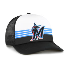 Miami Marlins '47 Lift Off Foam Front Mesh Trucker Adjustable Hat - Black Hats