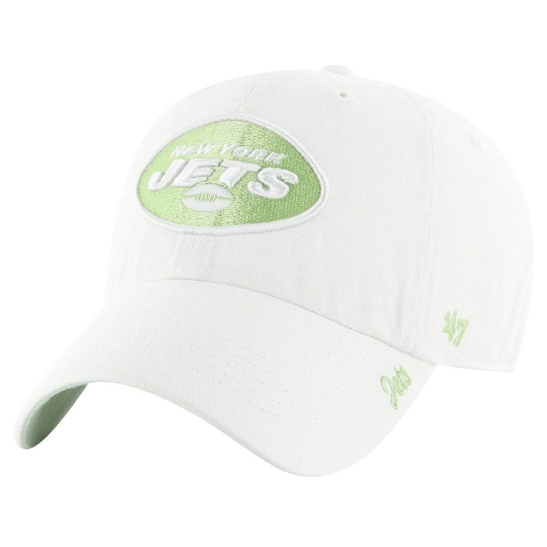 New York Jets '47 Women's Ballpark Cheer Clean Up Adjustable Hat White