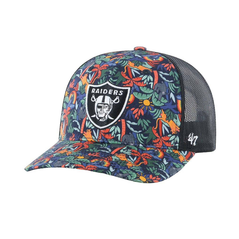 Las Vegas Raiders '47 Youth Jungle Gym Trucker Adjustable Hat Navy