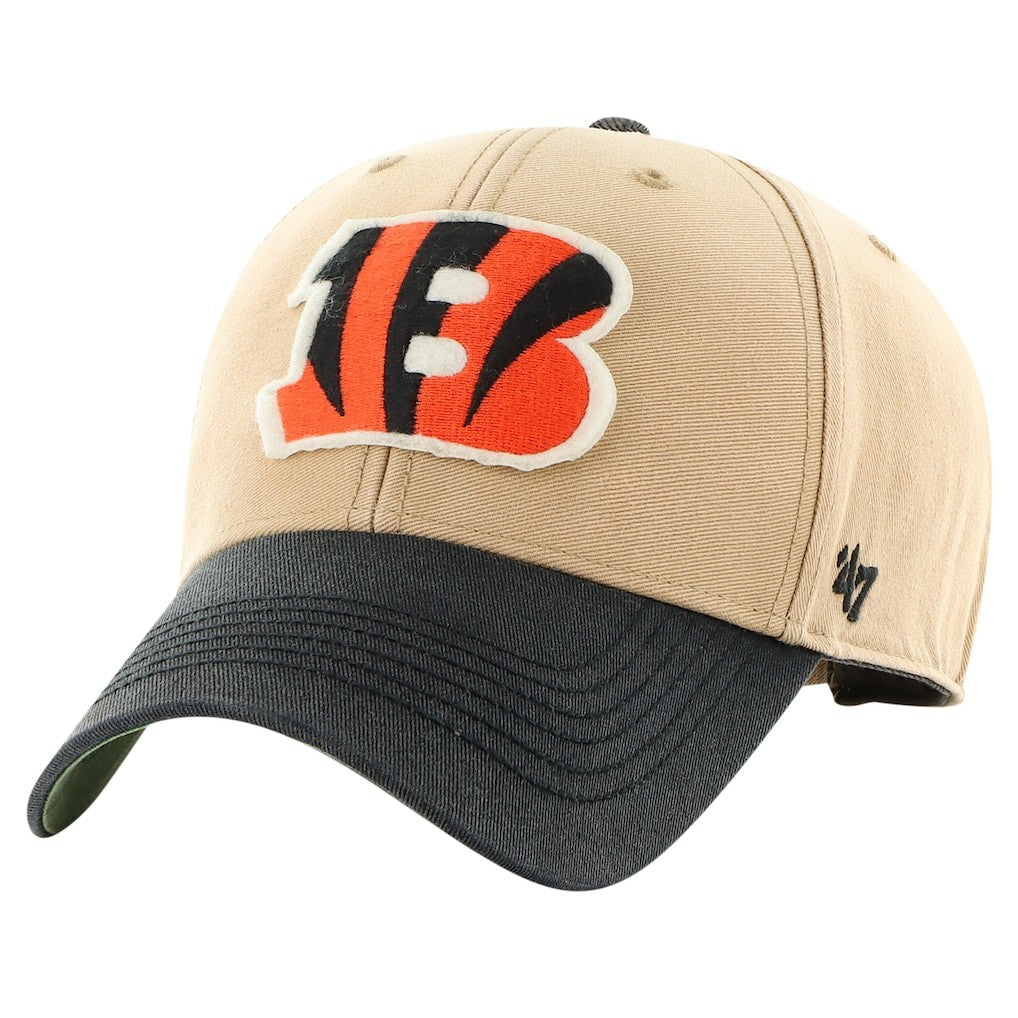 Cincinnati Bengals '47 Dusted Sedgwick MVP Adjustable Hat Khaki/Black