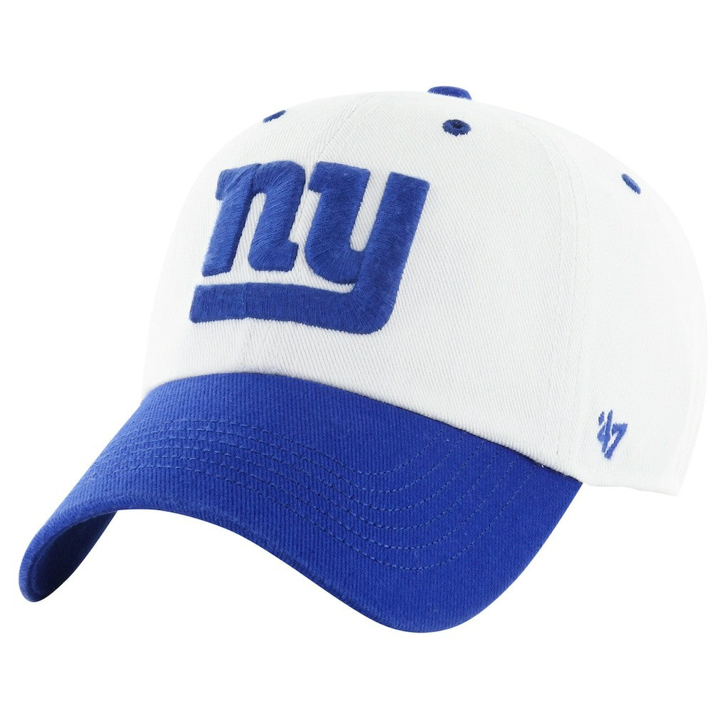 New York Giants '47 Double Header Diamond Clean Up Adjustable Hat White/Royal