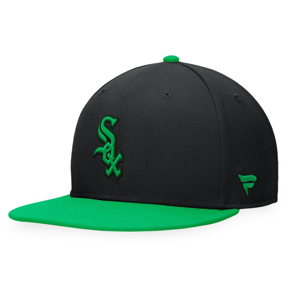 Chicago White Sox Fanatics Lucky Snapback Hat - Black/Kelly Green Hats
