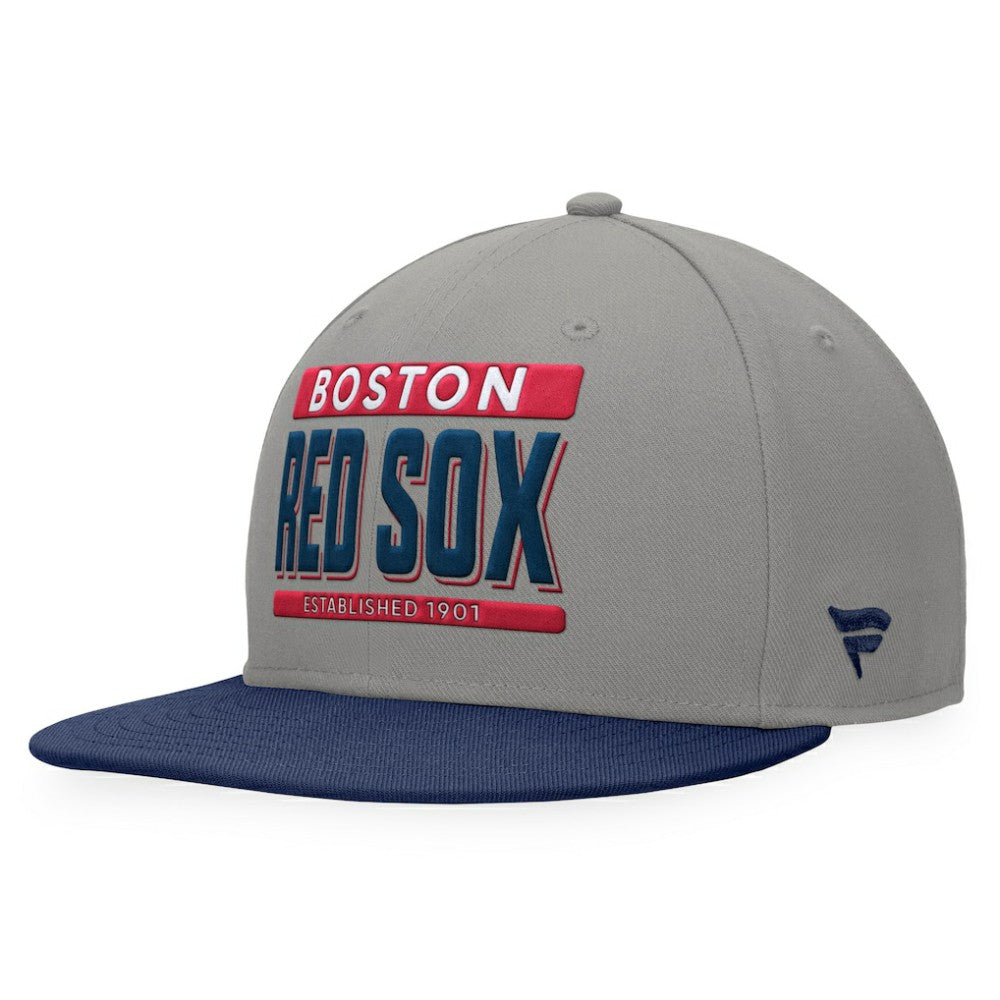 Boston Red Sox Fanatics Line Drive Two-Tone Snapback Hat - Gray/Navy Hats