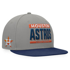Houston Astros Fanatics Line Drive Two-Tone Snapback Hat - Gray/Navy Hats