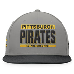 Pittsburgh Pirates Fanatics Line Drive Two-Tone Snapback Hat - Gray/Black Hats