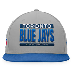 Toronto Blue Jays Fanatics Line Drive Two-Tone Snapback Hat - Gray/Royal Hats