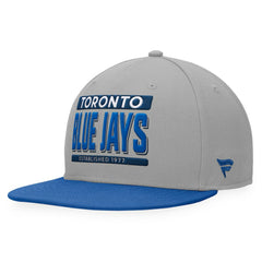 Toronto Blue Jays Fanatics Line Drive Two-Tone Snapback Hat - Gray/Royal Hats