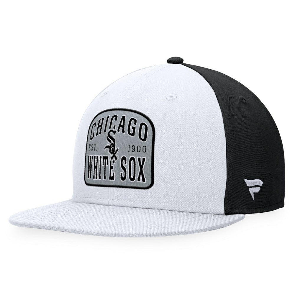 Chicago White Sox Fanatics Cycle Snapback Hat - White/Black Hats