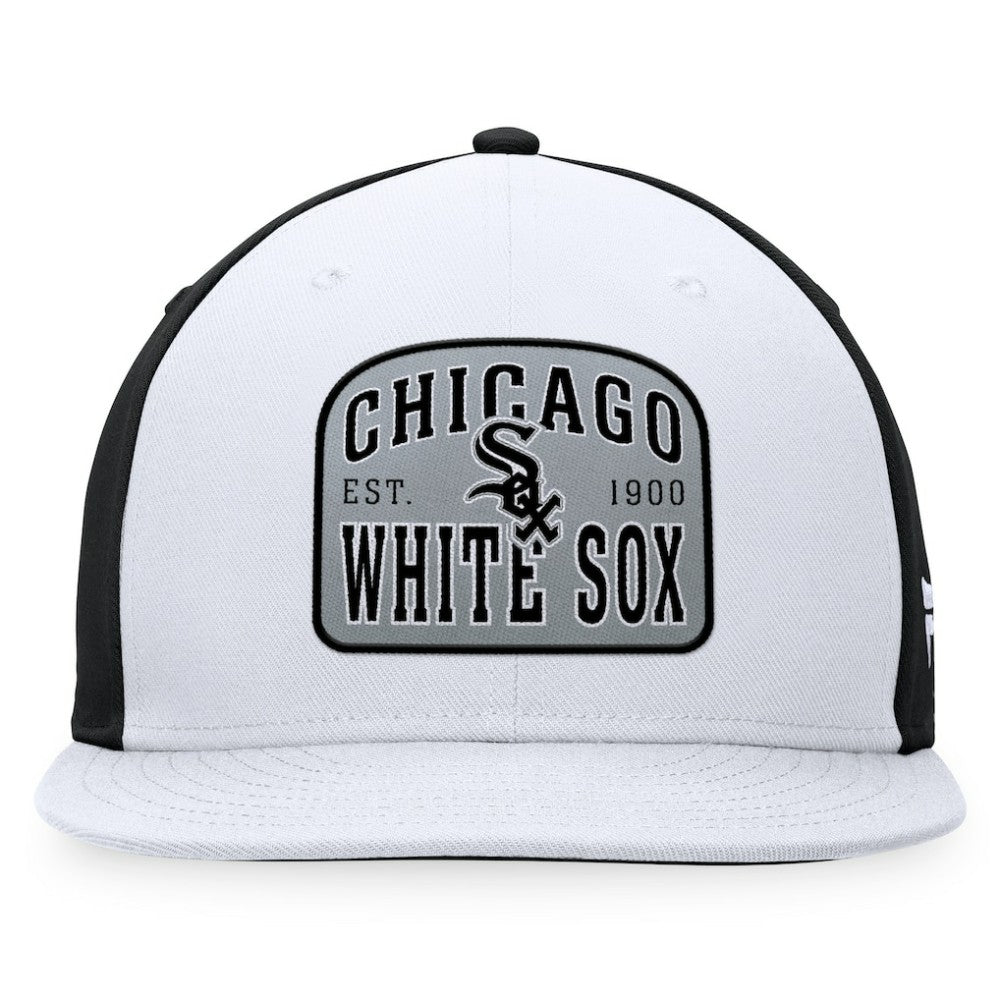 Chicago White Sox Fanatics Cycle Snapback Hat - White/Black Hats