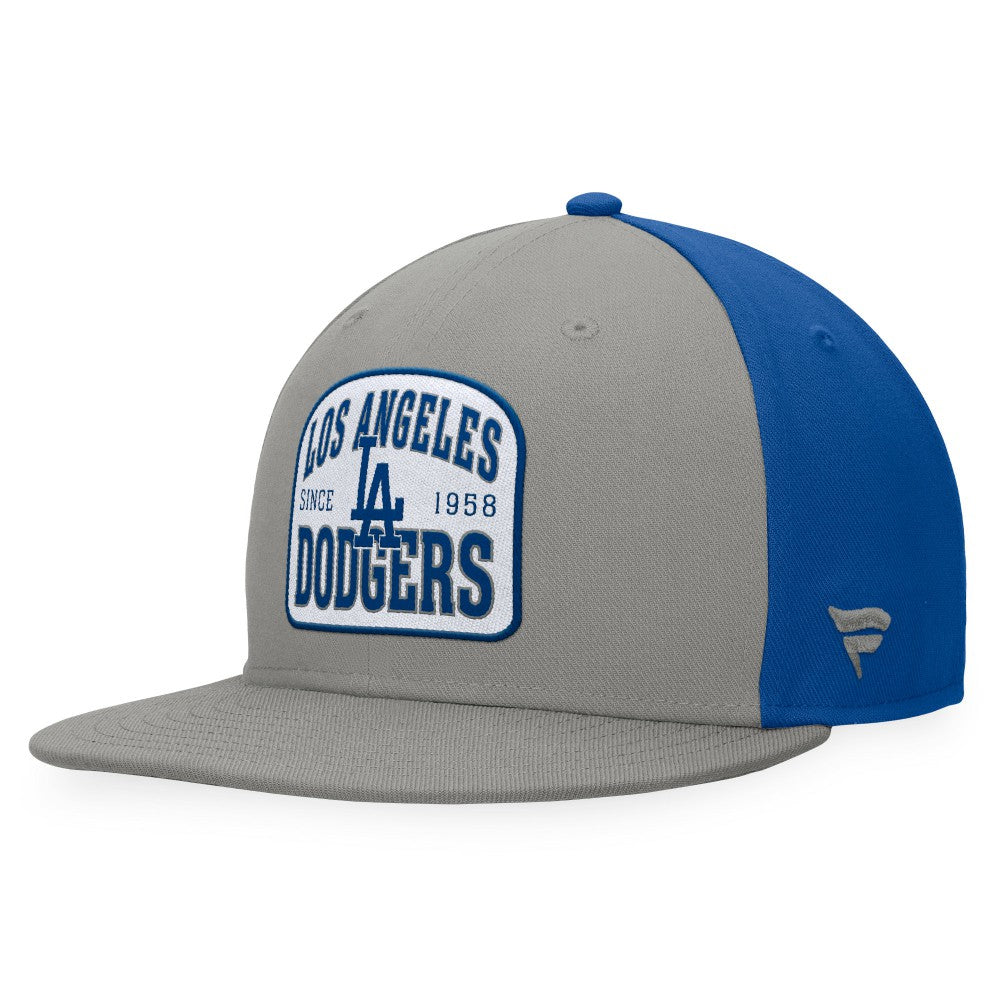 Los Angeles Dodgers Fanatics Cycle Snapback Hat - Gray/Royal Hats