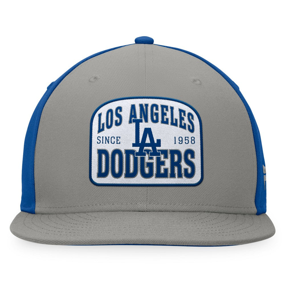 Los Angeles Dodgers Fanatics Cycle Snapback Hat - Gray/Royal Hats