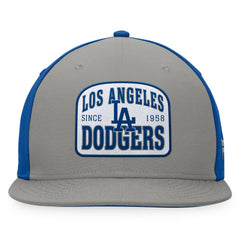 Los Angeles Dodgers Fanatics Cycle Snapback Hat - Gray/Royal Hats