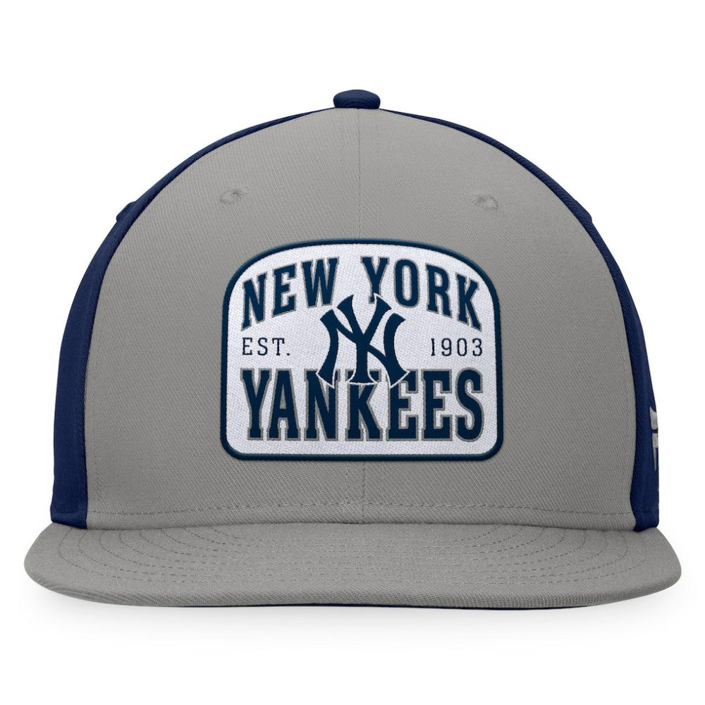New York Yankees Fanatics Cycle Snapback Hat - Gray/Navy Hats