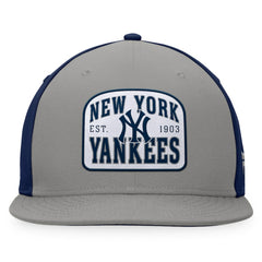 New York Yankees Fanatics Cycle Snapback Hat - Gray/Navy Hats