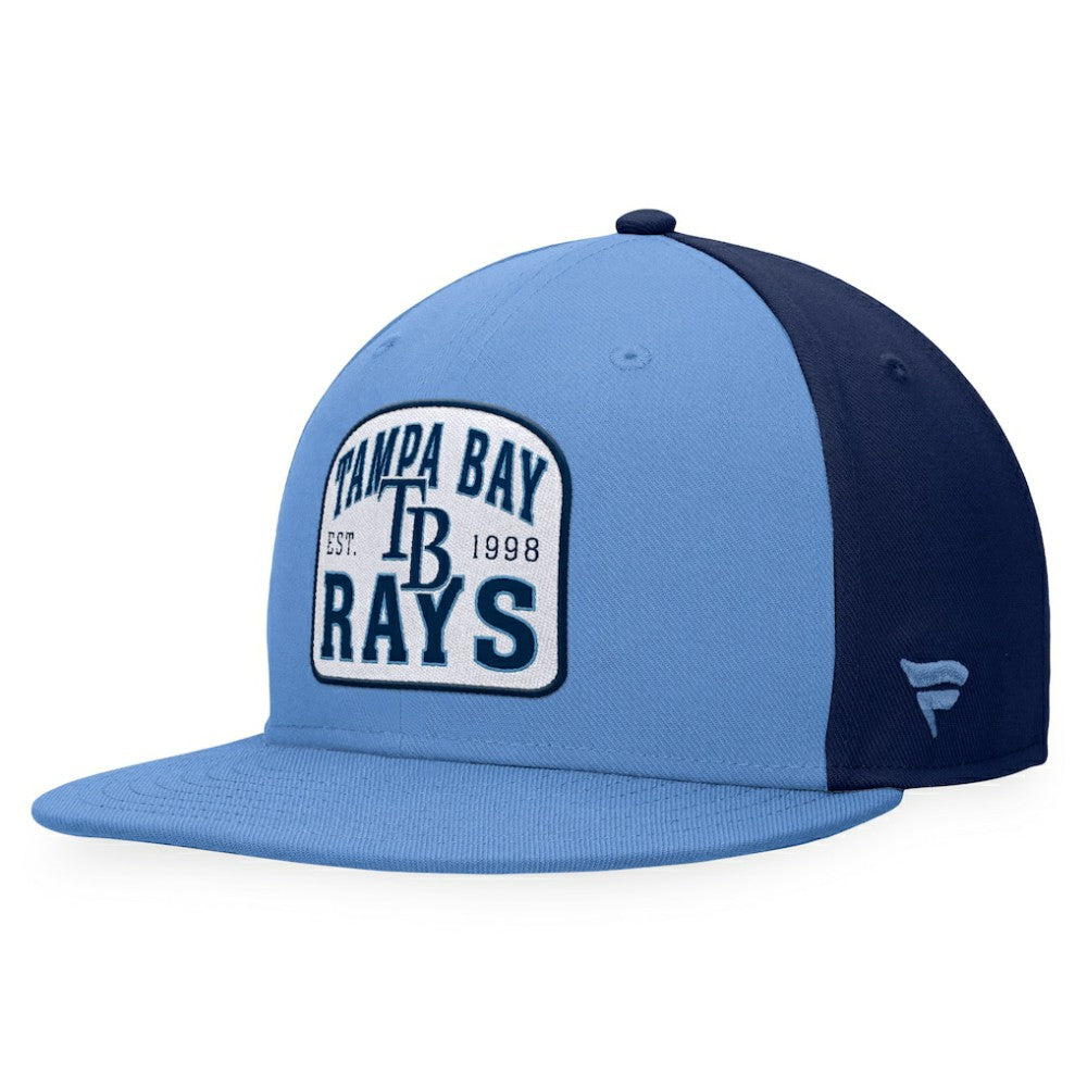 Tampa Bay Rays Fanatics Cycle Snapback Hat - Light Blue/Navy Hats