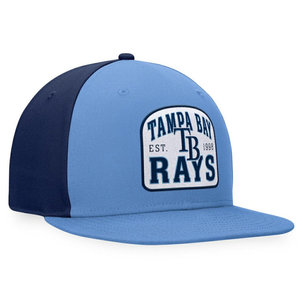Tampa Bay Rays Fanatics Cycle Snapback Hat - Light Blue/Navy Hats