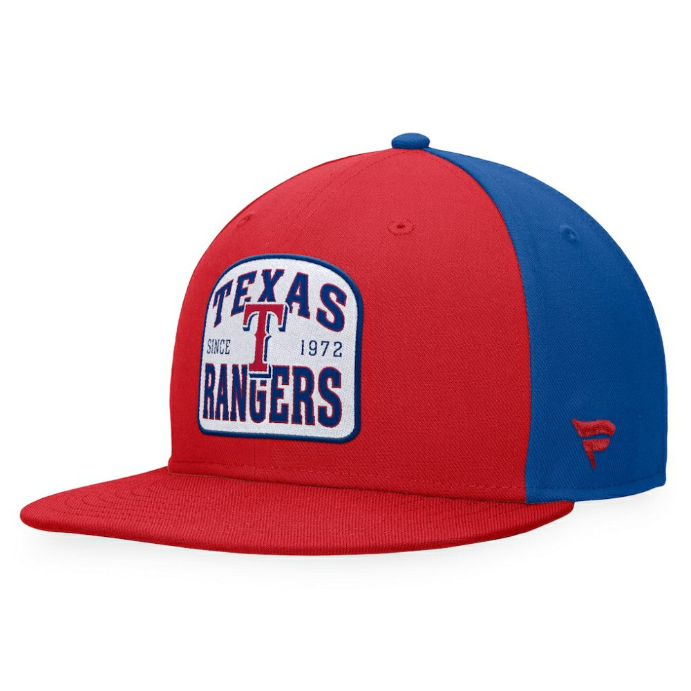 Texas Rangers Fanatics Cycle Snapback Hat - Red/Royal Hats