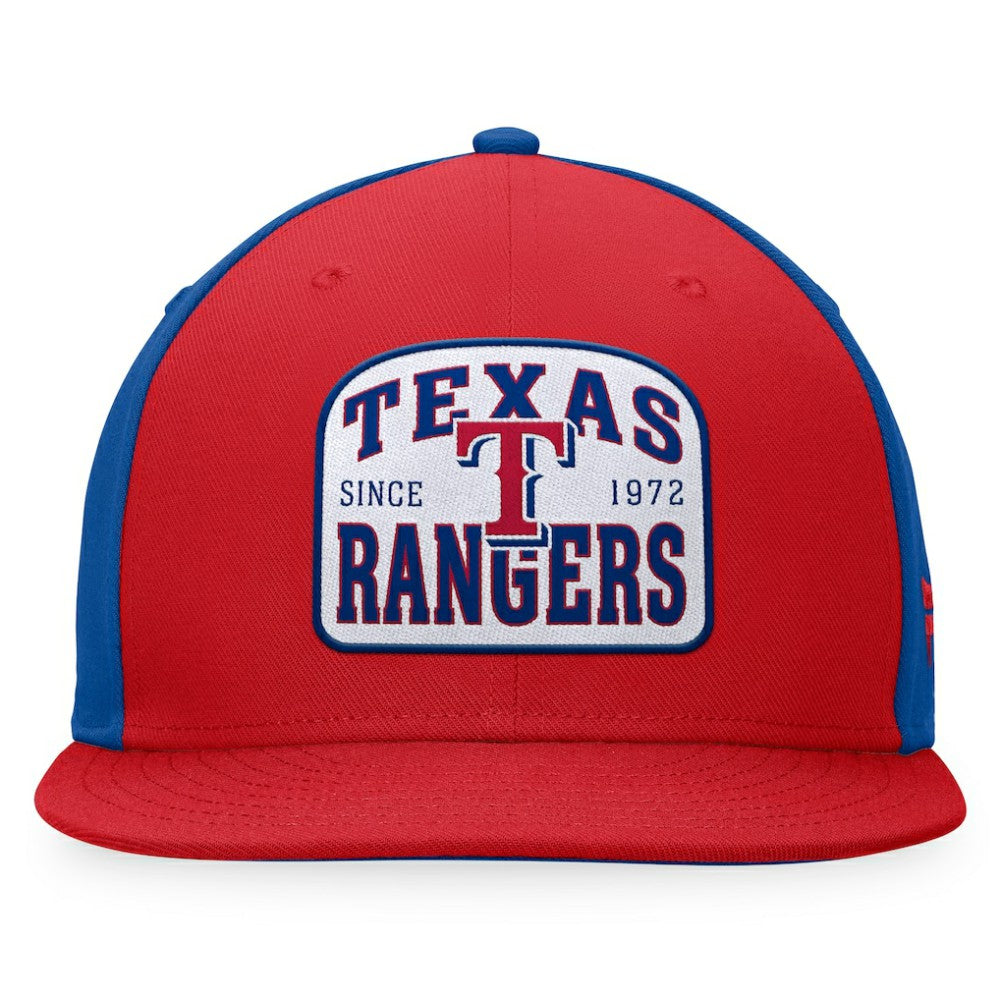 Texas Rangers Fanatics Cycle Snapback Hat - Red/Royal Hats