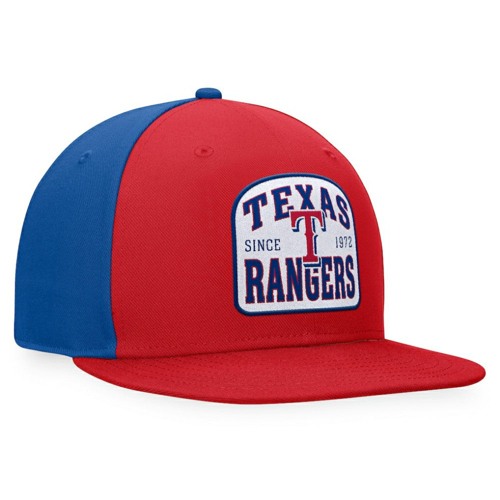 Texas Rangers Fanatics Cycle Snapback Hat - Red/Royal Hats