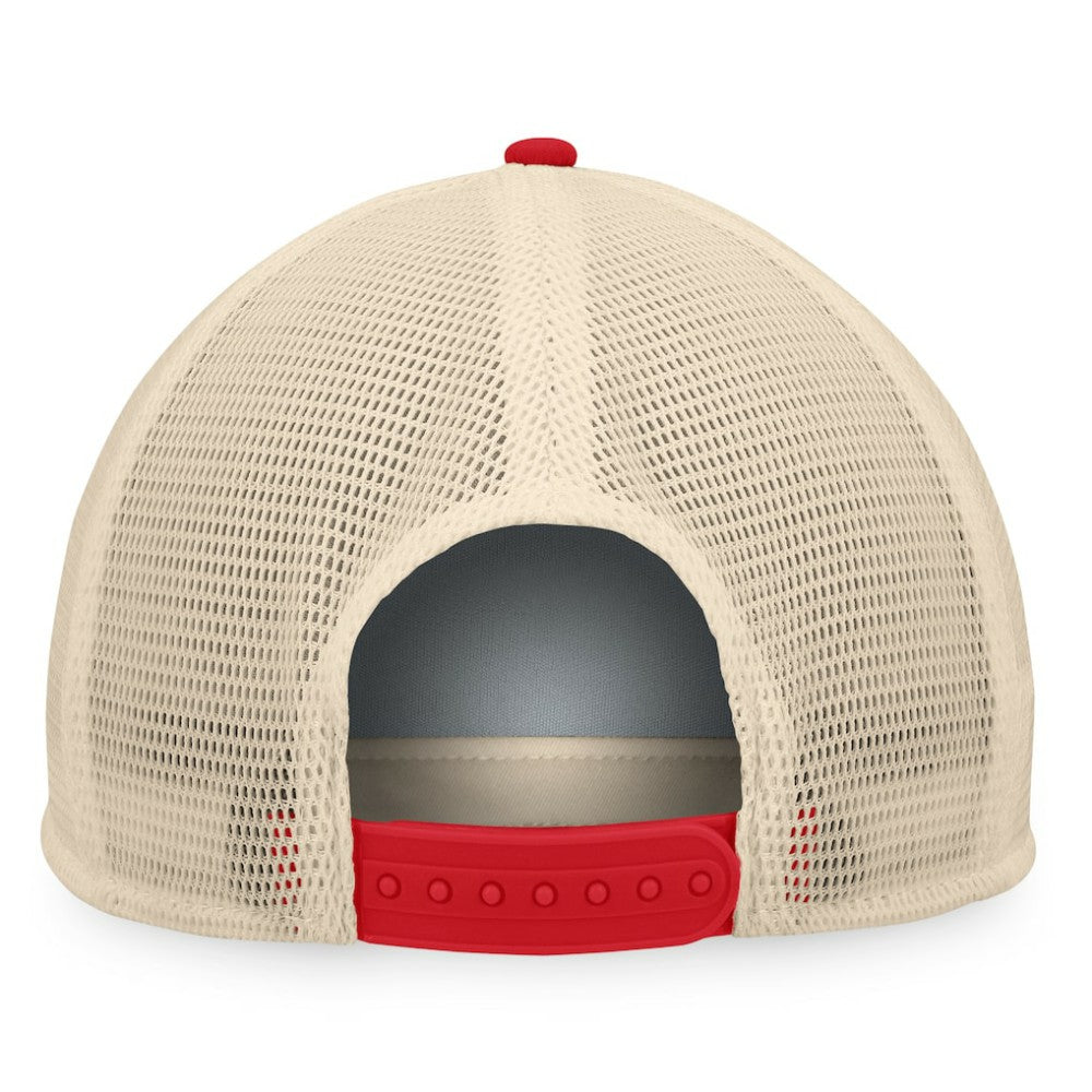Boston Red Sox Fanatics Cooperstown Collection Talley Foam Trucker Snapback Hat - Navy/Red Hats