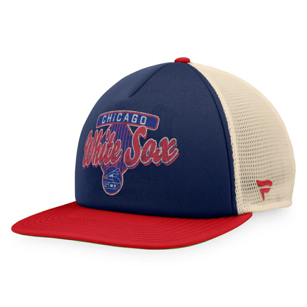 Chicago White Sox Fanatics Cooperstown Collection Talley Foam Trucker Snapback Hat - Navy/Red Hats