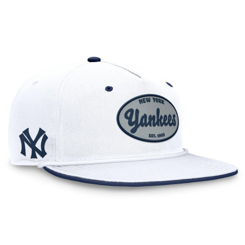 New York Yankees Fanatics Cooperstown Collection Iron Golfer Snapback Hat - White Hats