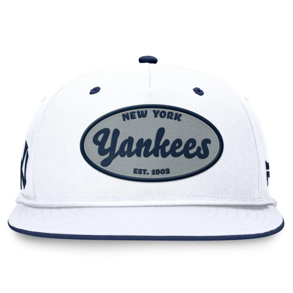 New York Yankees Fanatics Cooperstown Collection Iron Golfer Snapback Hat - White Hats